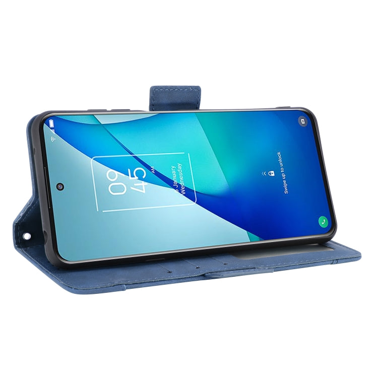 For TCL 20 5G / 20S Skin Feel Calf Pattern Horizontal Flip Leather Case with Holder & Card Slots & Photo Frame(Blue) - TCL by buy2fix | Online Shopping UK | buy2fix
