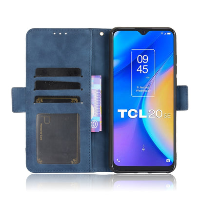 For TCL 20 SE Skin Feel Calf Pattern Horizontal Flip Leather Case with Holder & Card Slots & Photo Frame(Blue) - TCL by buy2fix | Online Shopping UK | buy2fix