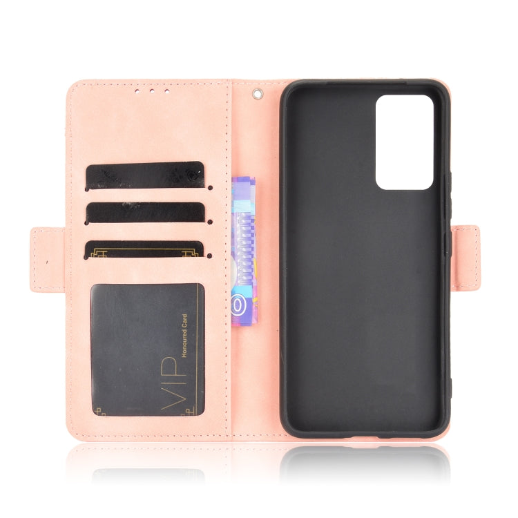 For vivo V21 5G / 4G Skin Feel Calf Pattern Horizontal Flip Leather Case with Holder & Card Slots & Photo Frame(Pink) - vivo Cases by buy2fix | Online Shopping UK | buy2fix