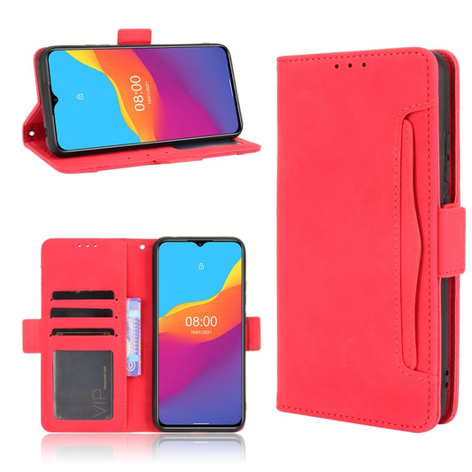 For Ulefone Note 10 Skin Feel Calf Pattern Horizontal Flip Leather Case with Holder & Card Slots & Photo Frame(Red) - Ulefone Cases by buy2fix | Online Shopping UK | buy2fix