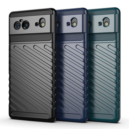 For Google Pixel 6 Thunderbolt Shockproof TPU Soft Case(Black) - Google Cases by buy2fix | Online Shopping UK | buy2fix