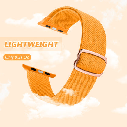 8-shaped Buckle Nylon Watch Band For Apple Watch Series 9&8&7 41mm / SE 3&SE 2&6&SE&5&4 40mm / 3&2&1 38mm(Rainbow) by buy2fix