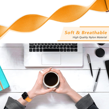 8-shaped Buckle Nylon Watch Band For Apple Watch Series 9&8&7 41mm / SE 3&SE 2&6&SE&5&4 40mm / 3&2&1 38mm(Black) by buy2fix