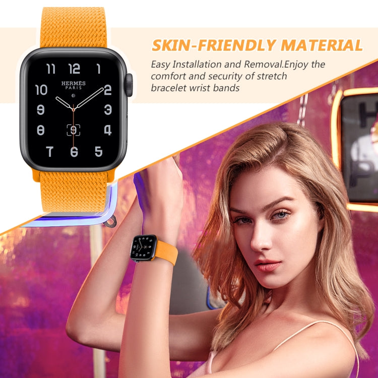 8-shaped Buckle Nylon Watch Band For Apple Watch Series 9&8&7 41mm / SE 3&SE 2&6&SE&5&4 40mm / 3&2&1 38mm(Pearl White) by buy2fix