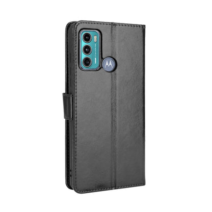For Motorola Moto G40 Fusion / Moto G60 Crazy Horse Texture Horizontal Flip Leather Case with Holder & Card Slots & Lanyard(Black) - Motorola Cases by buy2fix | Online Shopping UK | buy2fix