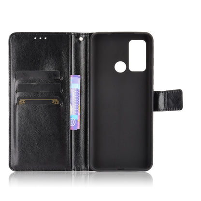For Motorola Moto G40 Fusion / Moto G60 Crazy Horse Texture Horizontal Flip Leather Case with Holder & Card Slots & Lanyard(Black) - Motorola Cases by buy2fix | Online Shopping UK | buy2fix