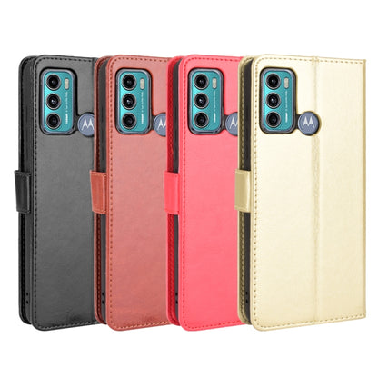 For Motorola Moto G40 Fusion / Moto G60 Crazy Horse Texture Horizontal Flip Leather Case with Holder & Card Slots & Lanyard(Black) - Motorola Cases by buy2fix | Online Shopping UK | buy2fix