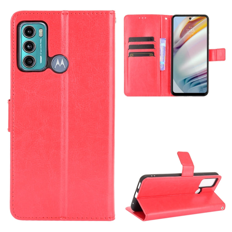 For Motorola Moto G40 Fusion / Moto G60 Crazy Horse Texture Horizontal Flip Leather Case with Holder & Card Slots & Lanyard(Red) - Motorola Cases by buy2fix | Online Shopping UK | buy2fix