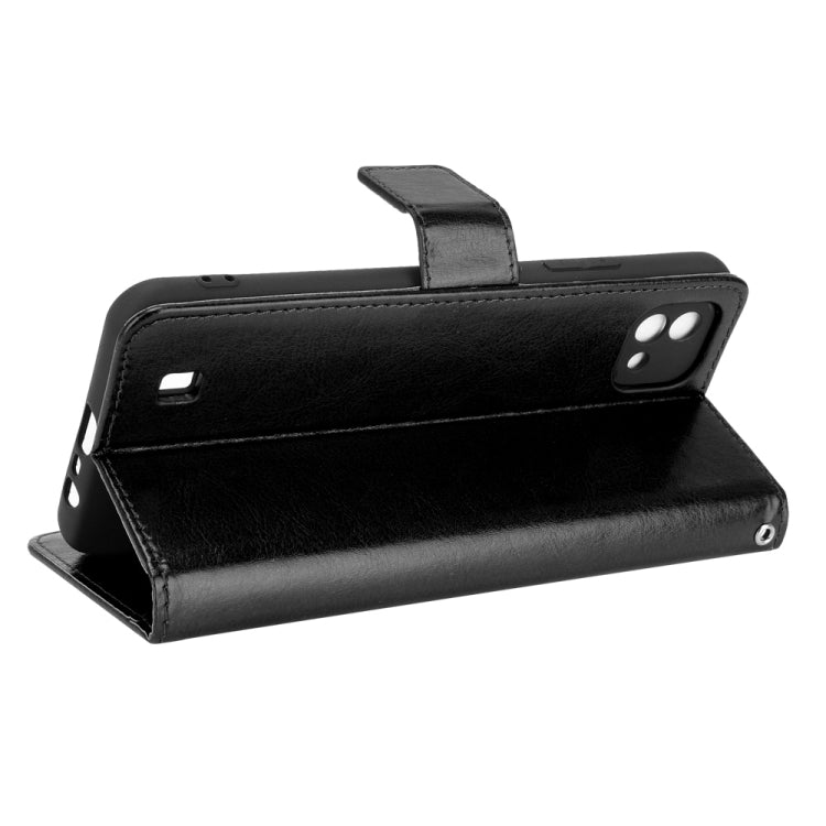 For OPPO Realme C11 2021 / Realme C20 / Realme C20A Crazy Horse Texture Horizontal Flip Leather Case with Holder & Card Slots & Lanyard(Black) - Realme Cases by buy2fix | Online Shopping UK | buy2fix