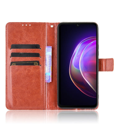 For vivo V21 4G / 5G Crazy Horse Texture Horizontal Flip Leather Case with Holder & Card Slots & Lanyard(Brown) - vivo Cases by buy2fix | Online Shopping UK | buy2fix
