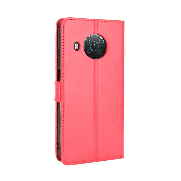 For Nokia X10 / X20 Crazy Horse Texture Horizontal Flip Leather Case with Holder & Card Slots & Lanyard(Red) by buy2fix