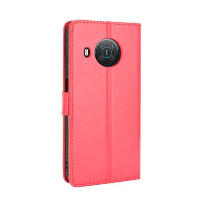 For Nokia X10 / X20 Crazy Horse Texture Horizontal Flip Leather Case with Holder & Card Slots & Lanyard(Red) by buy2fix
