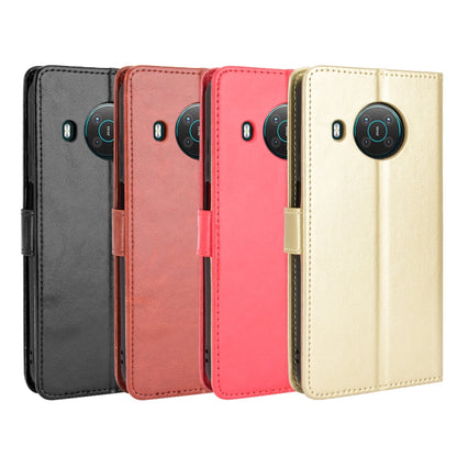 For Nokia X10 / X20 Crazy Horse Texture Horizontal Flip Leather Case with Holder & Card Slots & Lanyard(Red) by buy2fix