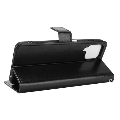 For Samsung Galaxy A22 4G Crazy Horse Texture Horizontal Flip Leather Case with Holder & Card Slots & Lanyard(Black) by buy2fix