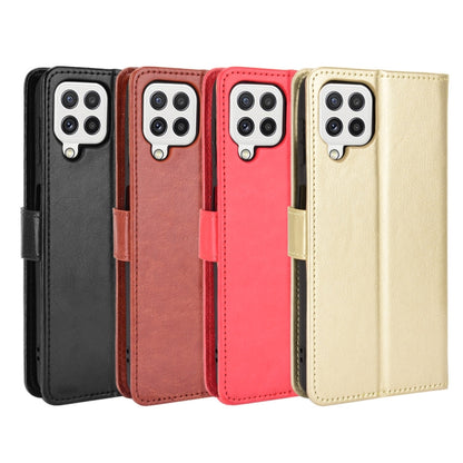 For Samsung Galaxy A22 4G Crazy Horse Texture Horizontal Flip Leather Case with Holder & Card Slots & Lanyard(Black) by buy2fix