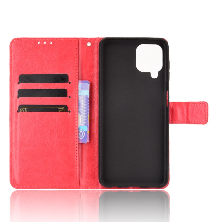 For Samsung Galaxy A22 4G Crazy Horse Texture Horizontal Flip Leather Case with Holder & Card Slots & Lanyard(Red) by buy2fix