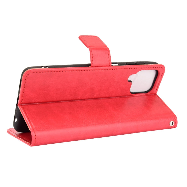 For Samsung Galaxy A22 4G Crazy Horse Texture Horizontal Flip Leather Case with Holder & Card Slots & Lanyard(Red) by buy2fix