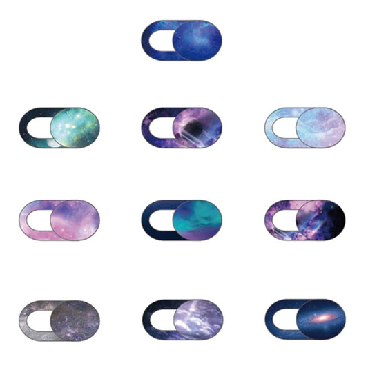 8 PCS Universal Oval Shape Design WebCam Cover Camera Cover for Desktop, Laptop, Tablet, Phones, Color Random(Starry Sky) - Other by buy2fix | Online Shopping UK | buy2fix