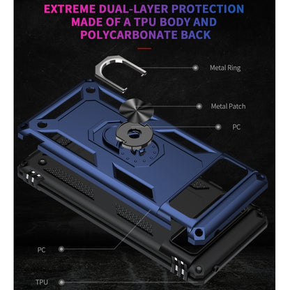 For Google Pixel 6 Shockproof TPU + PC Protective Case with 360 Degree Rotating Holder(Blue) - Google Cases by buy2fix | Online Shopping UK | buy2fix