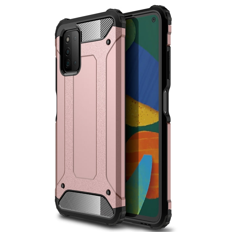 For Samsung Galaxy A03s 164mm Magic Armor TPU + PC Combination Case(Rose Gold) by buy2fix