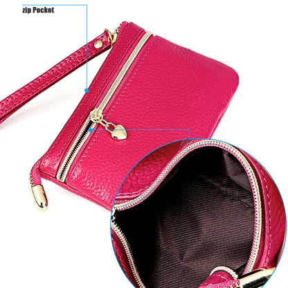 Ladies Sewing Thread Leather Fox Handbags Cute Mini Key Case(Purple) - Handbags by buy2fix | Online Shopping UK | buy2fix