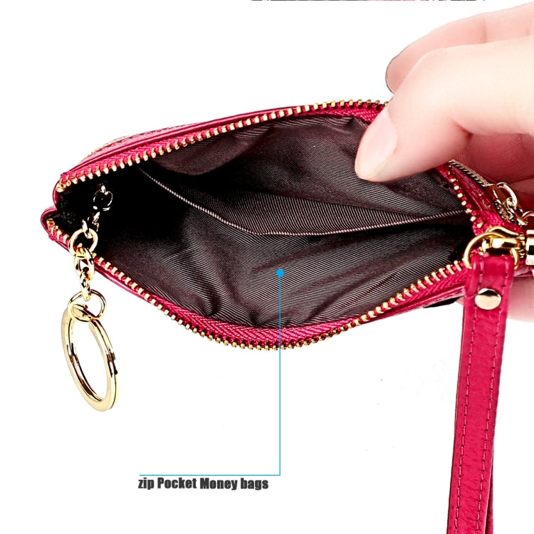 Ladies Sewing Thread Leather Fox Handbags Cute Mini Key Case(Purple) - Handbags by buy2fix | Online Shopping UK | buy2fix