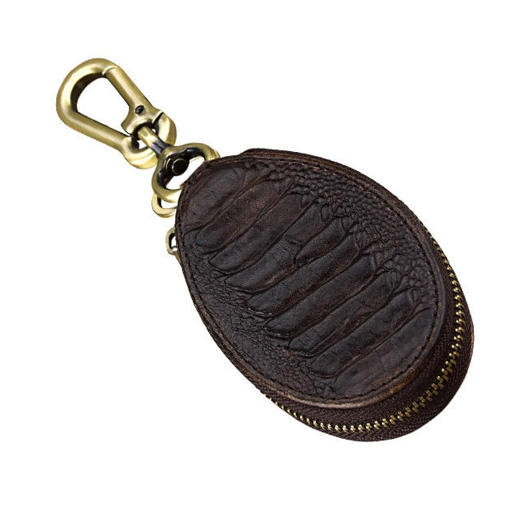Vintage Leather Hanging Waist Universal Car Key Case(Coffee) by buy2fix