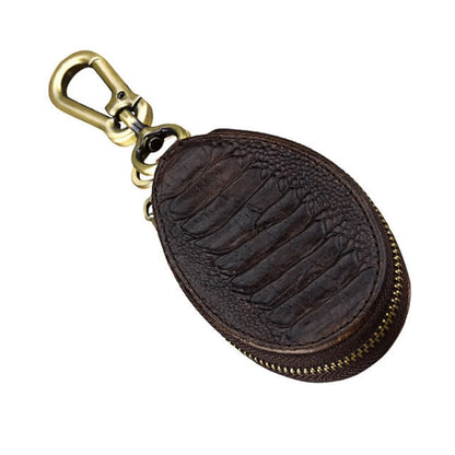 Vintage Leather Hanging Waist Universal Car Key Case(Coffee) by buy2fix