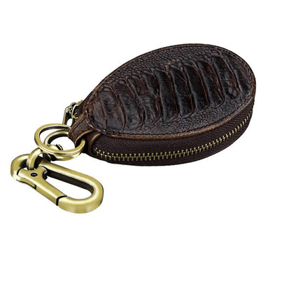 Vintage Leather Hanging Waist Universal Car Key Case(Coffee) by buy2fix