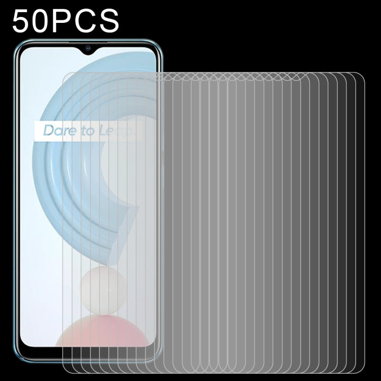 For OPPO Realme C21 / C31 50 PCS 0.26mm 9H 2.5D Tempered Glass Film - Realme Tempered Glass by buy2fix | Online Shopping UK | buy2fix