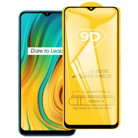 For OPPO Realme C3 9D Full Glue Full Screen Tempered Glass Film - Realme Tempered Glass by buy2fix | Online Shopping UK | buy2fix