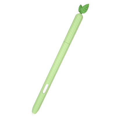 For Samsung Galaxy Tab S6 Lite P610 / P615 Fruit and Vegetable Shape Stylus Silicone Protective Case(Avocado) - Pencil Accessories by buy2fix | Online Shopping UK | buy2fix