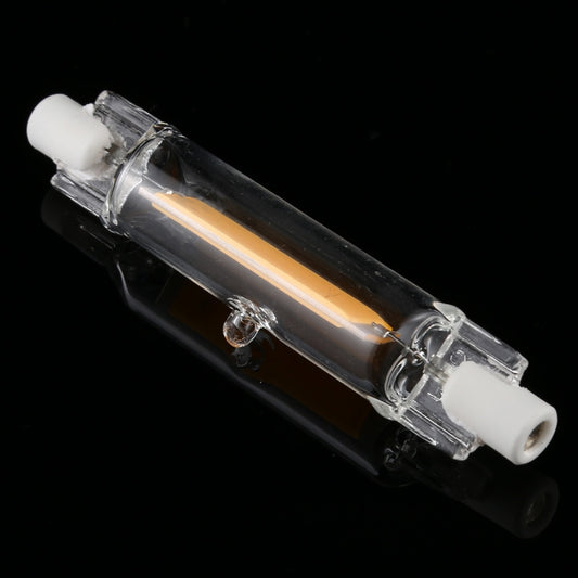 R7S 3W 350LM 78mm COB LED Bulb Glass Tube Replacement Halogen Lamp Spot Light, Warm Light - LED Blubs & Tubes by buy2fix | Online Shopping UK | buy2fix