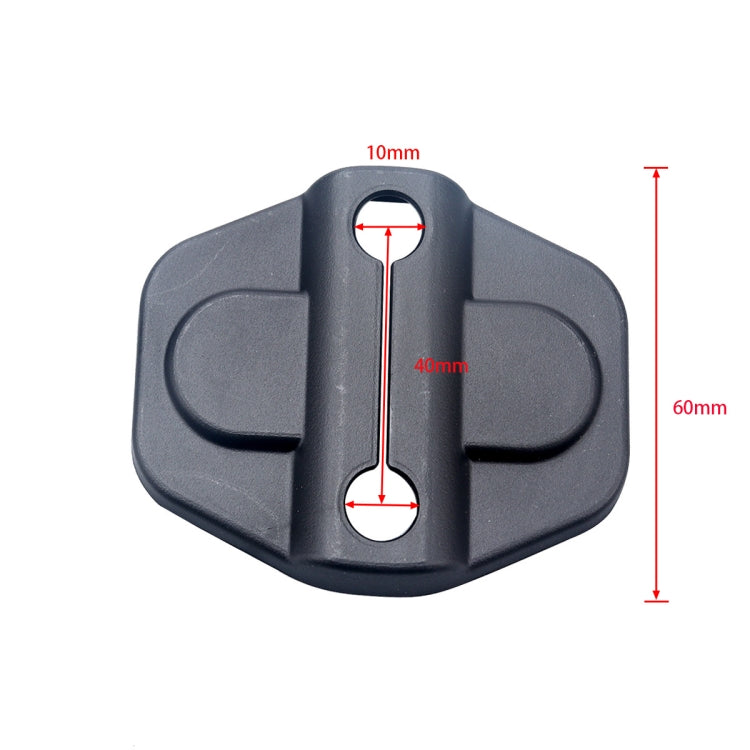 A5565 6 PCS Car Door Lock Cover for Jeep Wrangler JL JLU 2018-2019 by buy2fix