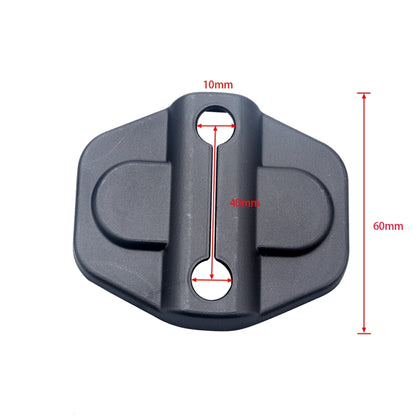 A5565 6 PCS Car Door Lock Cover for Jeep Wrangler JL JLU 2018-2019 by buy2fix