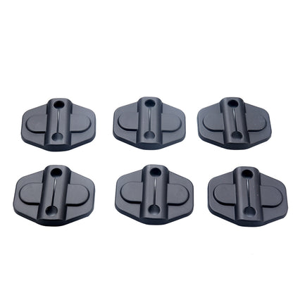 A5565 6 PCS Car Door Lock Cover for Jeep Wrangler JL JLU 2018-2019 by buy2fix