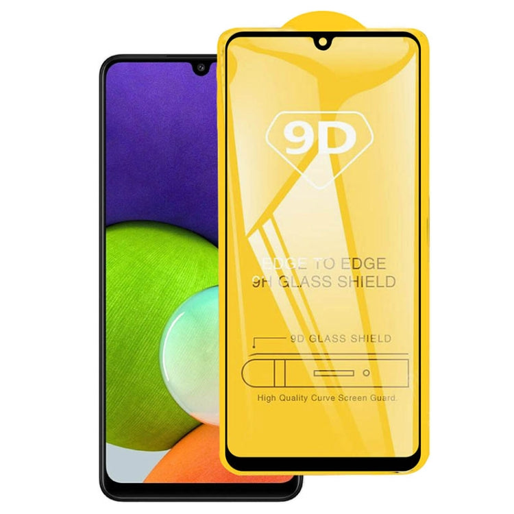 For Samsung Galaxy A22 4G 9D Full Glue Full Screen Tempered Glass Film - Galaxy Tempered Glass by buy2fix | Online Shopping UK | buy2fix