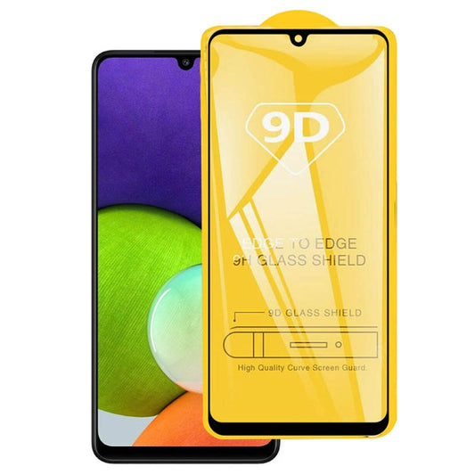 For Samsung Galaxy A22 4G 9D Full Glue Full Screen Tempered Glass Film - Galaxy Tempered Glass by buy2fix | Online Shopping UK | buy2fix