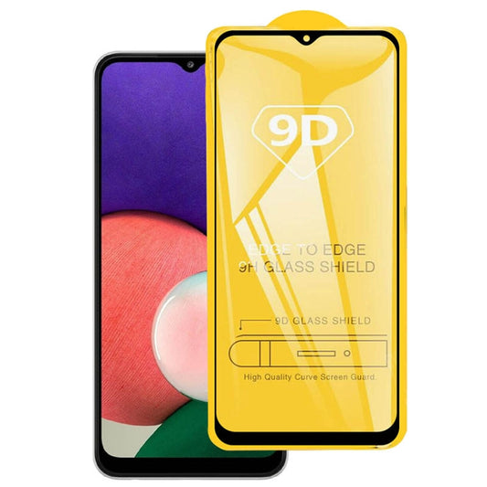 For Samsung Galaxy A22 5G 9D Full Glue Full Screen Tempered Glass Film - Galaxy Tempered Glass by buy2fix | Online Shopping UK | buy2fix