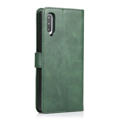 For Samsung Galaxy A50 Calf Texture 2 in 1 Detachable Magnetic Back Cover Horizontal Flip Leather Case with Holder & Card Slots & Wallet & Photo Frame(Green) by buy2fix