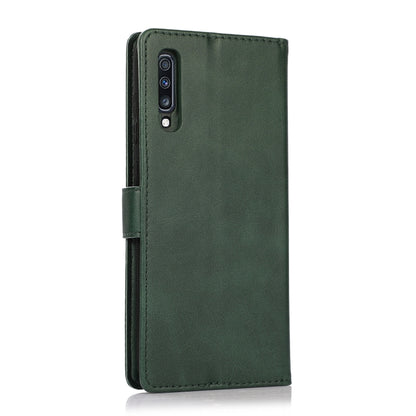 For Samsung Galaxy A70 Calf Texture 2 in 1 Detachable Magnetic Back Cover Horizontal Flip Leather Case with Holder & Card Slots & Wallet & Photo Frame(Green) by buy2fix