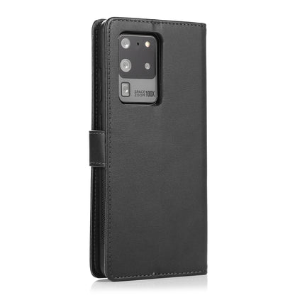 For Samsung Galaxy S20 Ultra Calf Texture 2 in 1 Detachable Magnetic Back Cover Horizontal Flip Leather Case with Holder & Card Slots & Wallet & Photo Frame(Black) by buy2fix