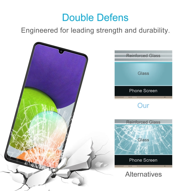 For Samsung Galaxy A22 4G 10 PCS 0.26mm 9H 2.5D Tempered Glass Film - Galaxy Tempered Glass by buy2fix | Online Shopping UK | buy2fix