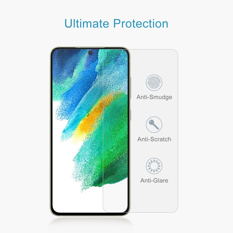 For Samsung Galaxy S21 FE 5G 50 PCS 0.26mm 9H 2.5D Tempered Glass Film, Fingerprint Unlocking Is Not Supported - Galaxy Tempered Glass by buy2fix | Online Shopping UK | buy2fix