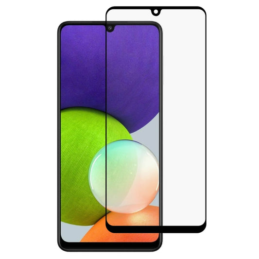 For Samsung Galaxy A22 4G Full Glue Full Cover Screen Protector Tempered Glass Film - Galaxy Tempered Glass by buy2fix | Online Shopping UK | buy2fix