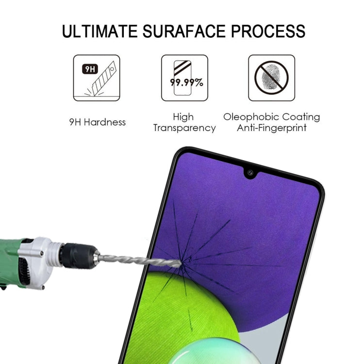 For Samsung Galaxy A22 4G 25 PCS Full Glue Full Screen Tempered Glass Film - Galaxy Tempered Glass by buy2fix | Online Shopping UK | buy2fix