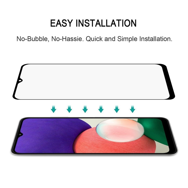 For Samsung Galaxy A22 5G 25 PCS Full Glue Full Screen Tempered Glass Film - Galaxy Tempered Glass by buy2fix | Online Shopping UK | buy2fix