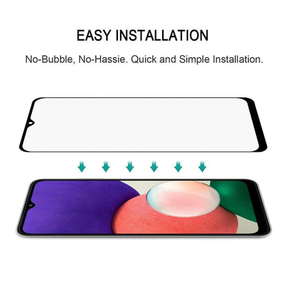 For Samsung Galaxy A22 5G 25 PCS Full Glue Full Screen Tempered Glass Film - Galaxy Tempered Glass by buy2fix | Online Shopping UK | buy2fix