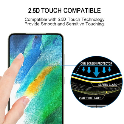 For Samsung Galaxy S21 FE 5G 25 PCS Full Glue Full Screen Tempered Glass Film - Galaxy Tempered Glass by buy2fix | Online Shopping UK | buy2fix