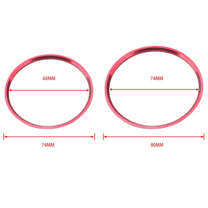 A5819-01 5 PCS Car Red Air Conditioner Air Outlet Decorative Ring for Mercedes-Benz by buy2fix